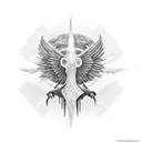 Icarus tattoo design idea