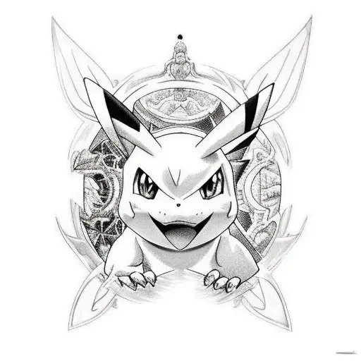 pokemon sleeve  tattoo design idea