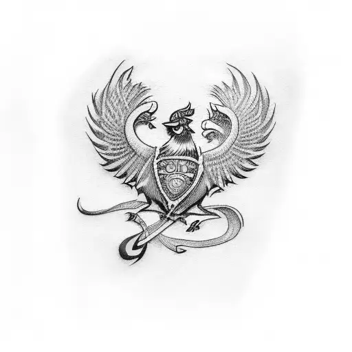 Sydney roosters sleeve tattoo design idea