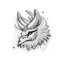 Sydney roosters sleeve tattoo design idea
