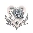 without heart we would be mere machines tattoo design idea