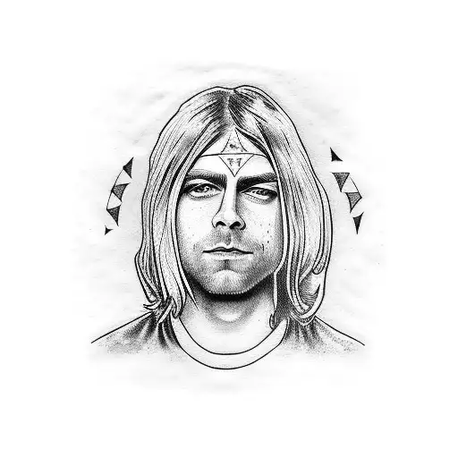 Kurt cobain tattoo design idea