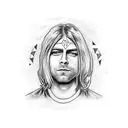 Kurt cobain tattoo design idea
