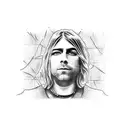 Kurt cobain tattoo design idea