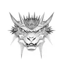 chains with spikes tattoo design idea