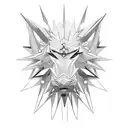 chains with spikes tattoo design idea