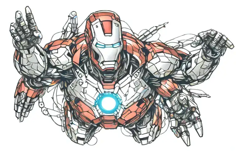 Ironman tattoo design idea