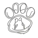 Paw Print with a name Ben tattoo design idea