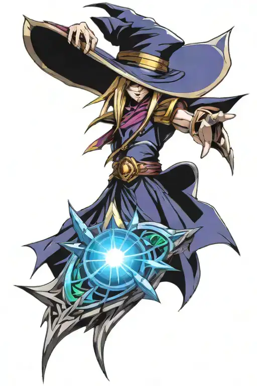 Dark Magician Yugioh tattoo design idea