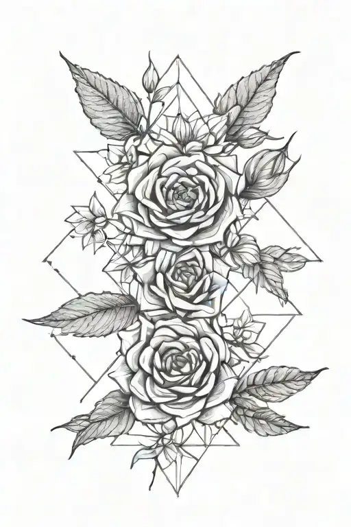 timeline birth month flowers June July August October  tattoo design idea