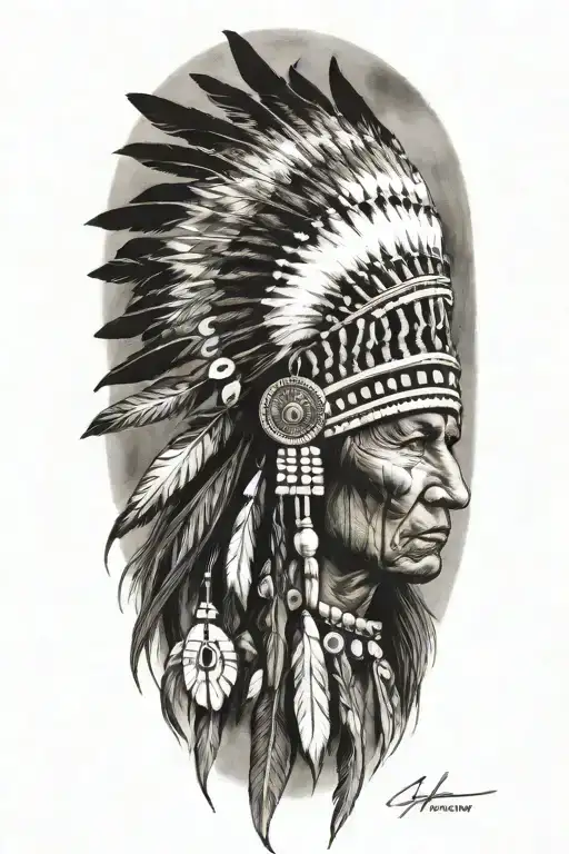 Native american sleeve tattoo design tattoo design idea
