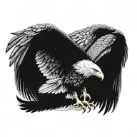 eagle wings tattoo design idea