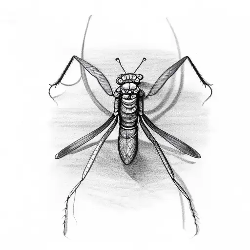 mantis tattoo design idea