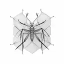 mantis tattoo design idea