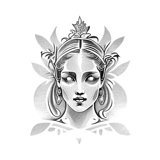 Aphrodite tattoo design idea