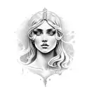 Aphrodite tattoo design idea