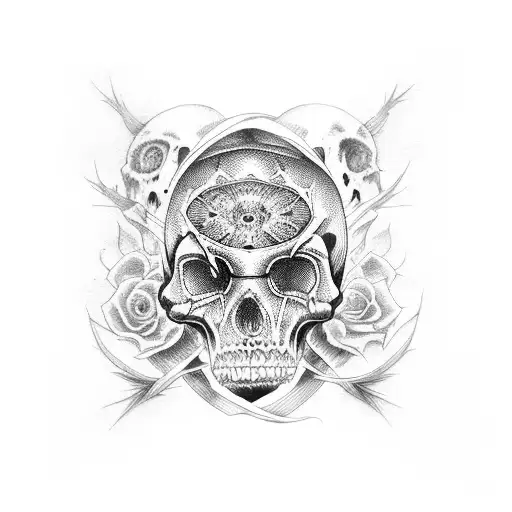 memento mori  tattoo design idea