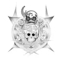 memento mori  tattoo design idea