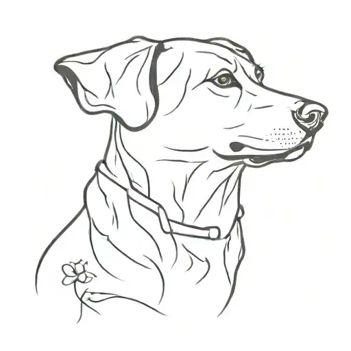 dog memorial tattoo tattoo design idea
