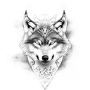 wolf viking vegvisir tattoo design idea