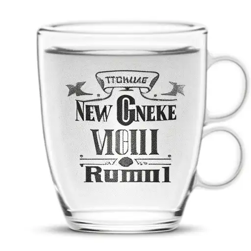 mug glass with rum and coke logo tattoo design idea