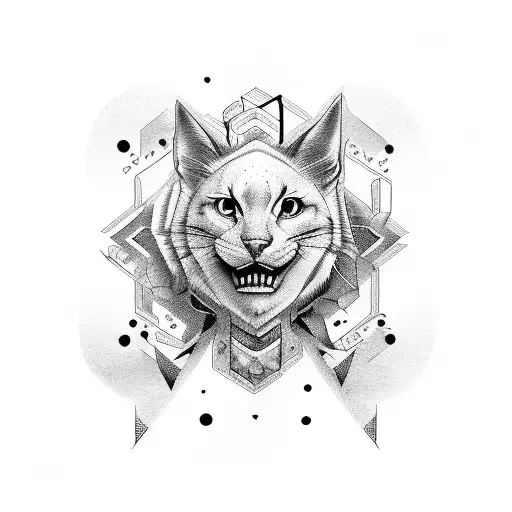 GI mingled font with lifeline symbol  tattoo design idea