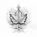 Maple Leaf tattoo design idea