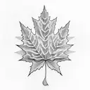 Maple Leaf tattoo design idea