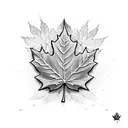 Maple Leaf tattoo design idea