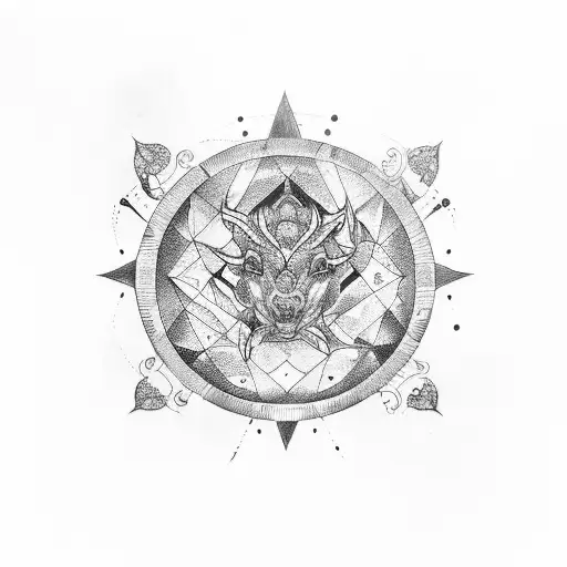 carta astral con sol en tauro, luna en acuario y ascendente en sagitario  tattoo design idea