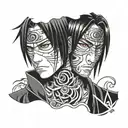 itachi Uchiha cry later tattoo design idea
