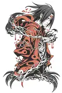 Itachi Uchiha cry later tattoo design idea
