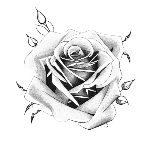 Blackwork #rose by Púca Tatú from... - Killer Ink Tattoo | Facebook