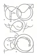 Libra Leo Cancer Taurus together  tattoo design idea