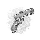 gun tattoo design idea