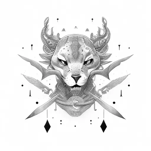 A busy racing mind but with an optimistic touch tattoo design idea