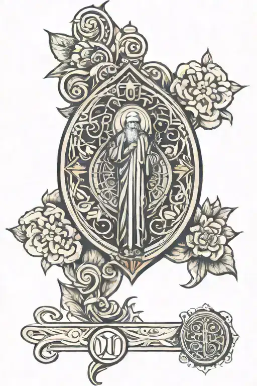st benedict medal  tattoo design idea
