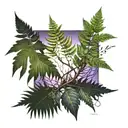 Fern Tree tattoo design idea