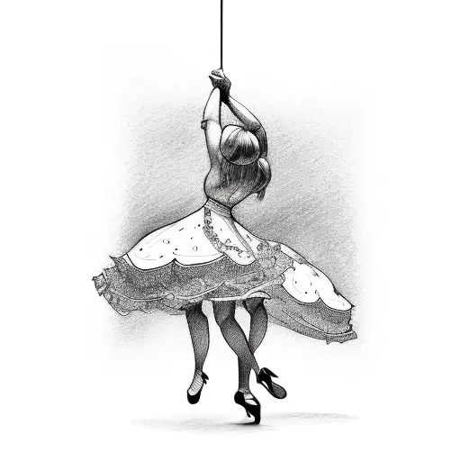 swing dance tattoo design idea