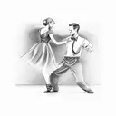 swing dance tattoo design idea