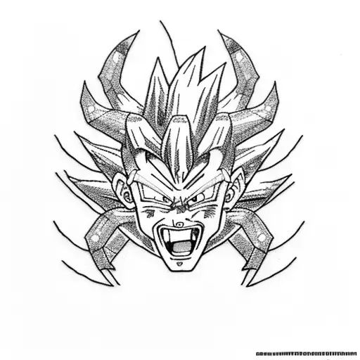 dragon ball z tattoo design idea