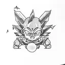 dragon ball z tattoo design idea