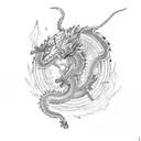 dragon ball z tattoo design idea