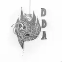 daddy daughter love tattoo design idea