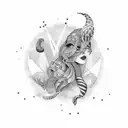 daddy daughter love tattoo design idea