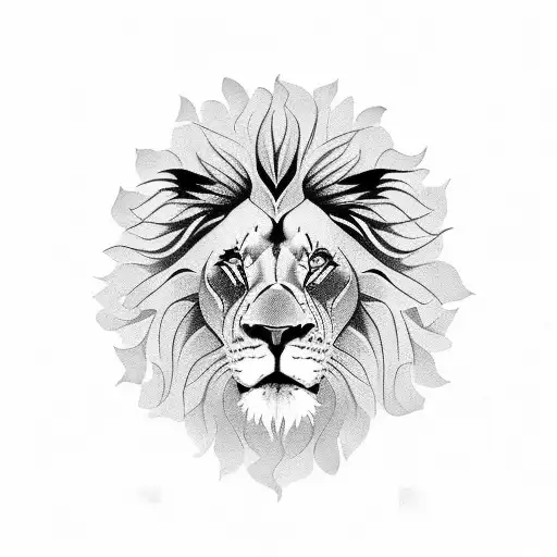Buy Lion and Flower Temporary Tattoo, Animal Fake Tattoo, Lion With Flower  Tiny Tattoo for Men, Women, Removable Tattoo for Girl, Mom, Friends Online  in India - Etsy