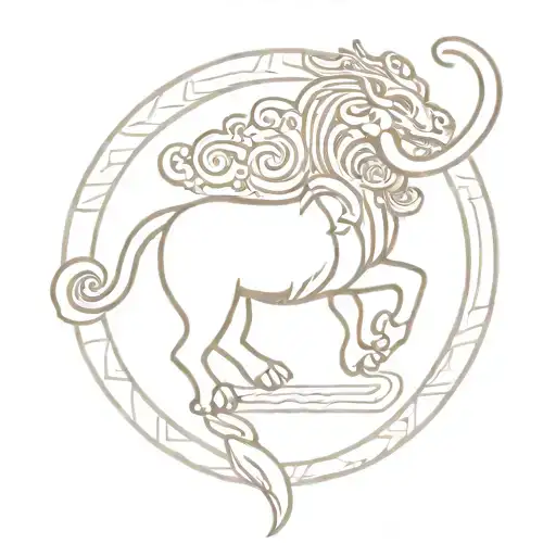 A unique tattoo combining elements of Hindu mythology with Bengali folk art, showcasing the unity of the two cultures tattoo design idea