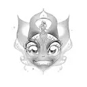 ariel Disney princess tattoo design idea