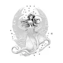 ariel Disney princess tattoo design idea