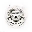 renassaince art, statue, something related to stoicism, some famous artist with a bit of a modification on the piece tattoo design idea